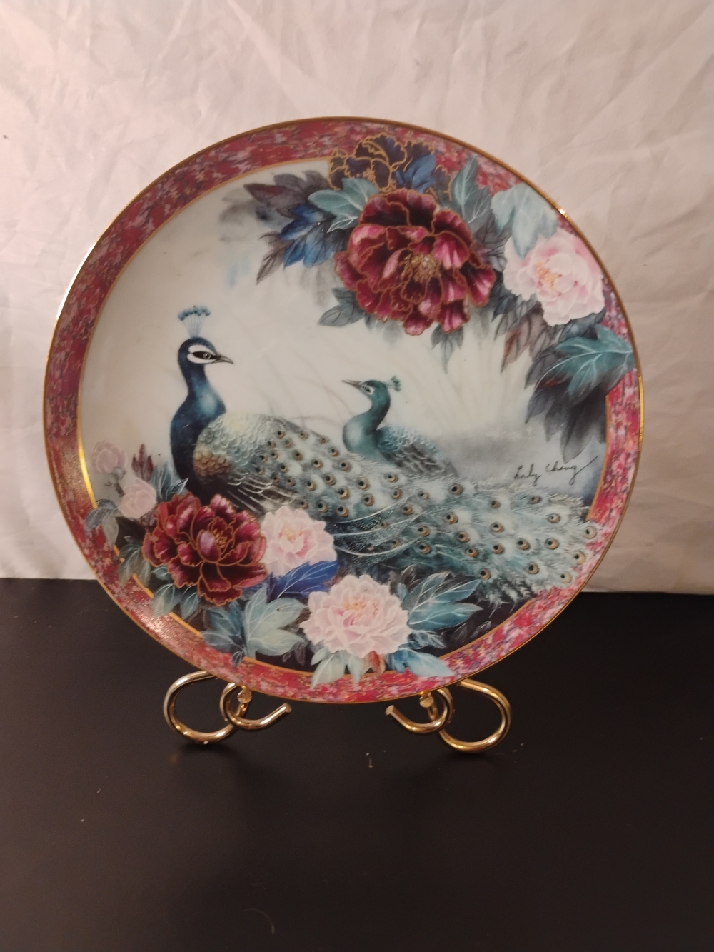 Tranquility by Lily Chang Gardens of Paradise Ceramic Plate